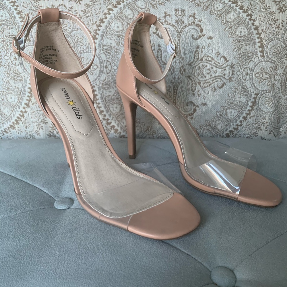 Nude pvc sandal